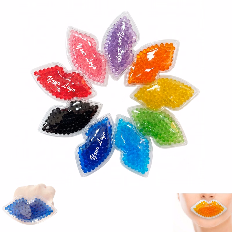 PVC Gel Beads lip-Shaped Ice Packs Hot And Cold Compresses