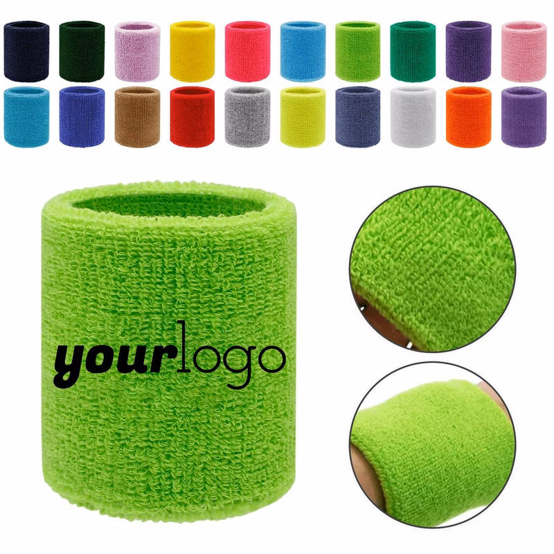 Polyester Terry Sports Wrist Sweatband