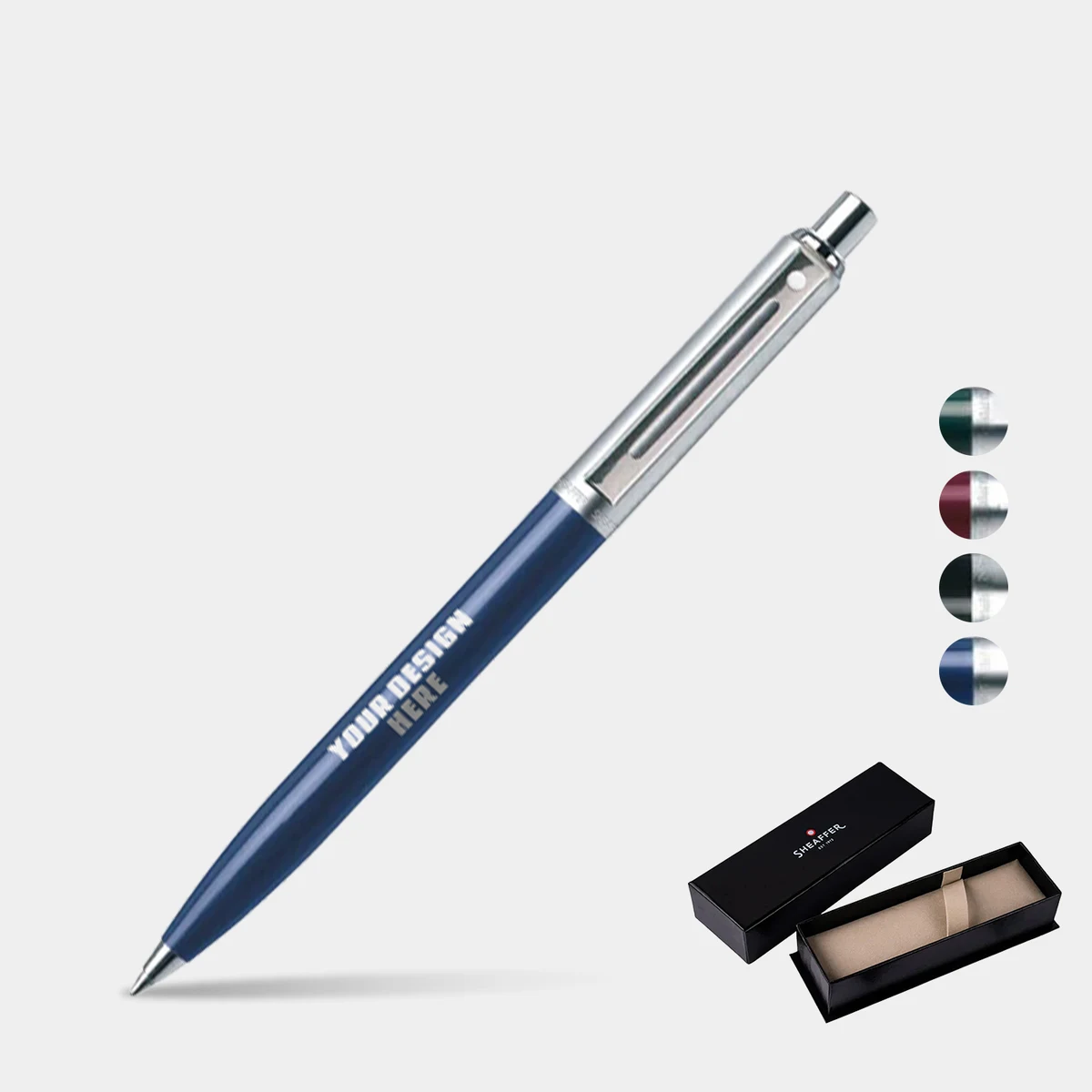 SHEAFFER® Sentinel Chrome Trim Executive Ballpoint Pen w/ Gift Box 1