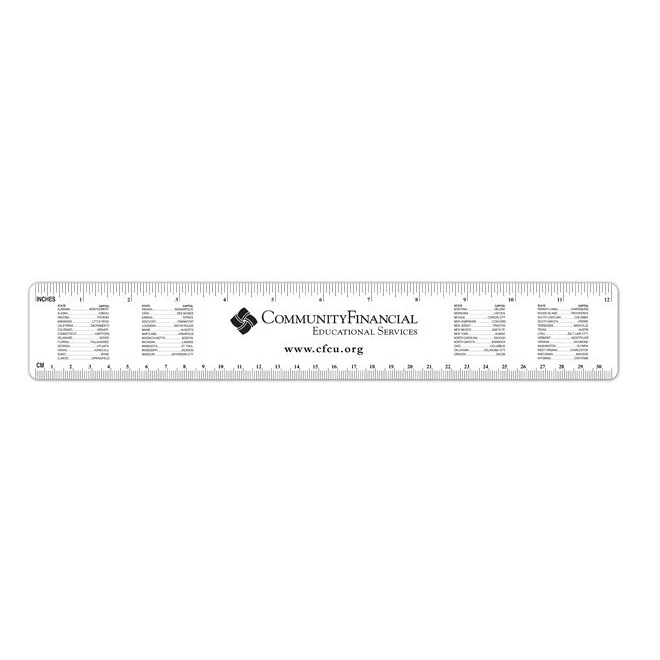 Ruler, 12" State Capital 1