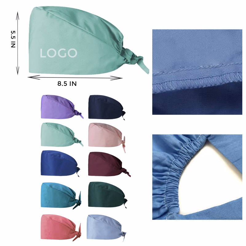 MOQ 10 PCS Versatile Pure Cotton Nurse Cap