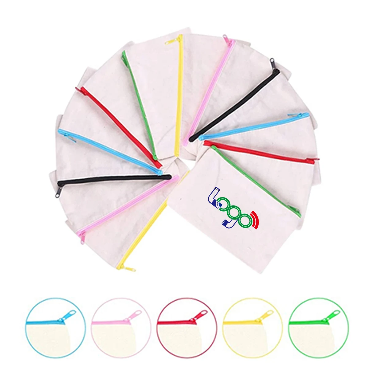 Creative Zipper Canvas Pencil Case 1