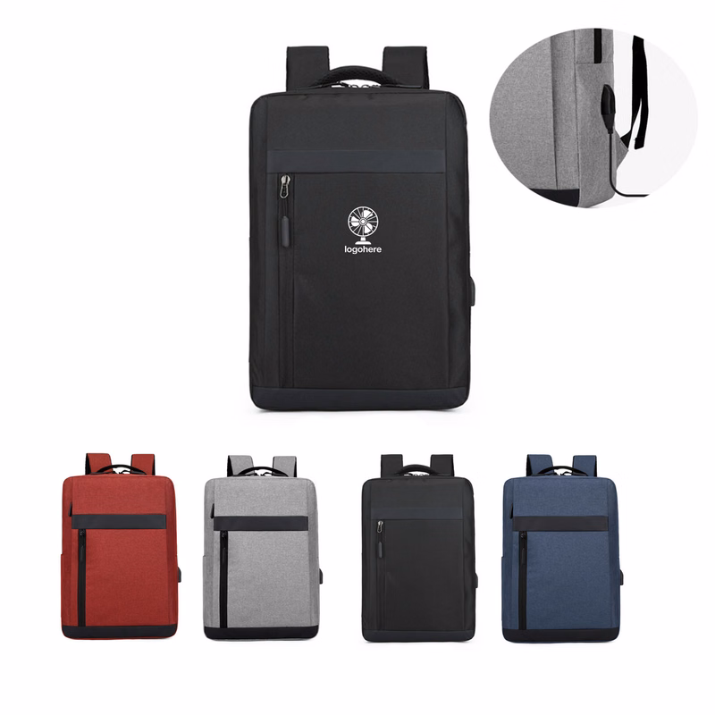 MOQ 10 Travel Laptop Backpack with USB Port