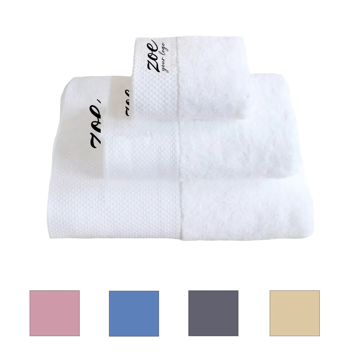 Solid Color Cotton Towel 1