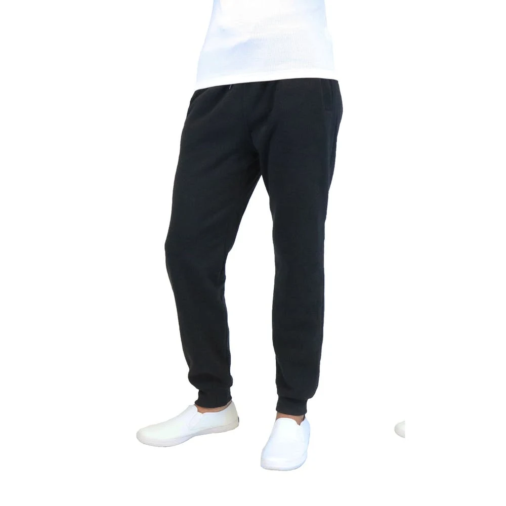 Men's Heavyweight Joggers - S-2X Black Fleece 1