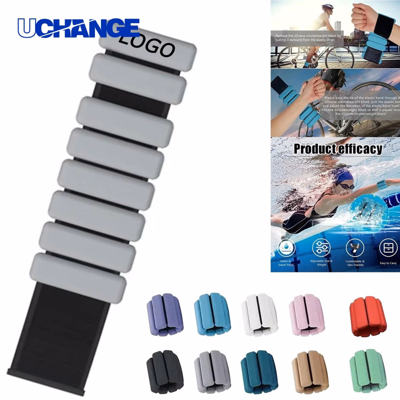 Adjustable Silicone Weight Bracelet Waterproof Fitness Weight for Gym Training