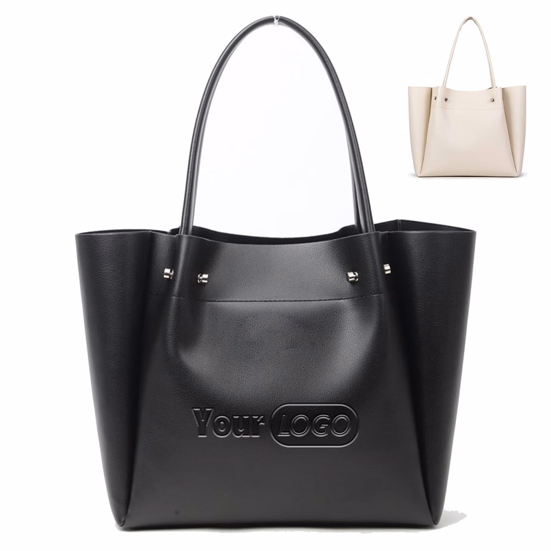 PU Large capacity shopping shoulder tote bag
