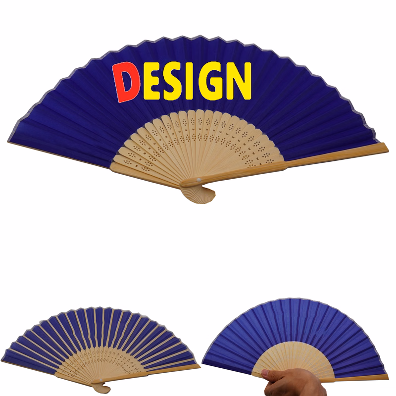 8'' Folding Bamboo Fan