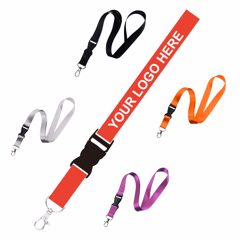 Multi Color Detachable Lanyard With Secure Clip