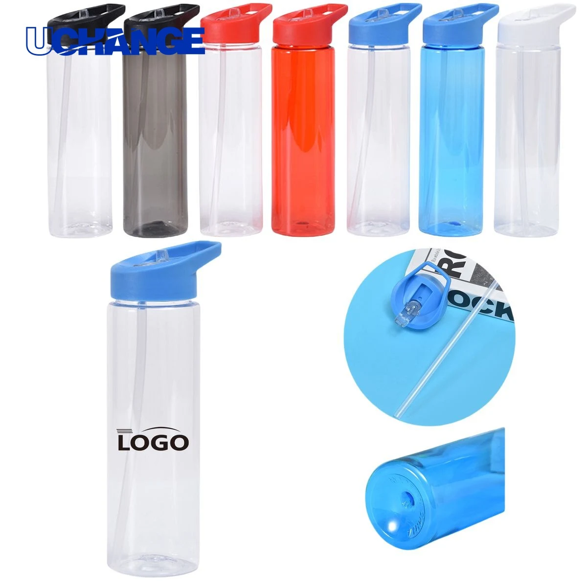 24oz Portable Sports Drinking Cup with Straw 1