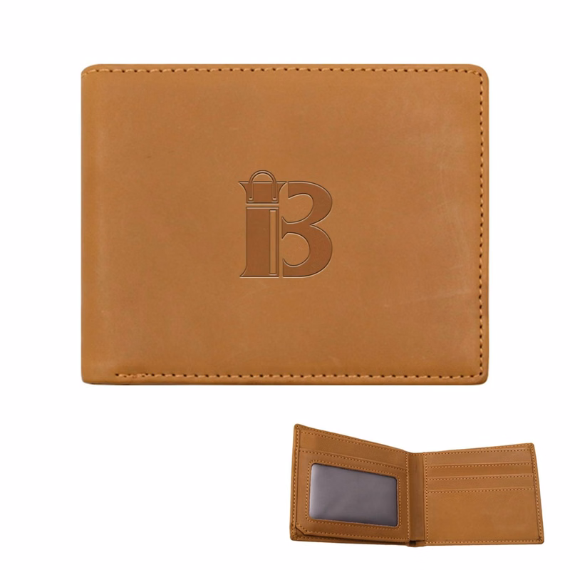 Large-capacity antique embroidered pattern cowhide wallet