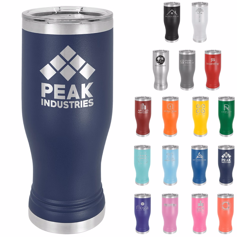 Polar Camel 20oz Stainless Steel Pilsner w/ Clear Lid