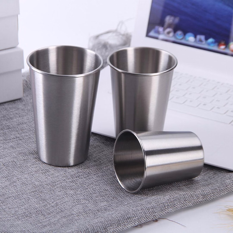100% stainless steel Single Wall Stainless Steel Pint Cup