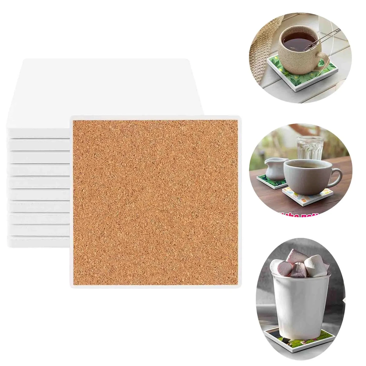 Square Ceramic Coaster 1
