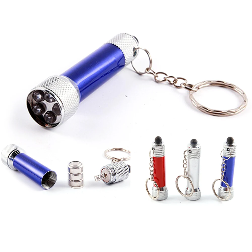 5 LED Metal Flashlight Keychain 1