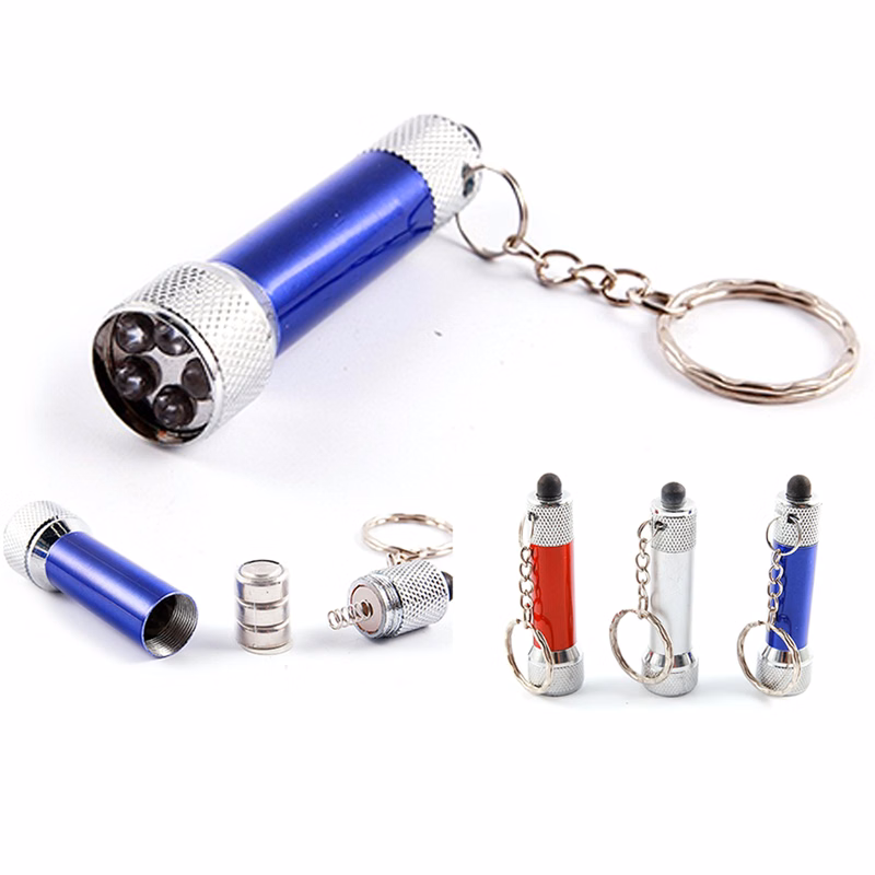 5 LED Metal Flashlight Keychain