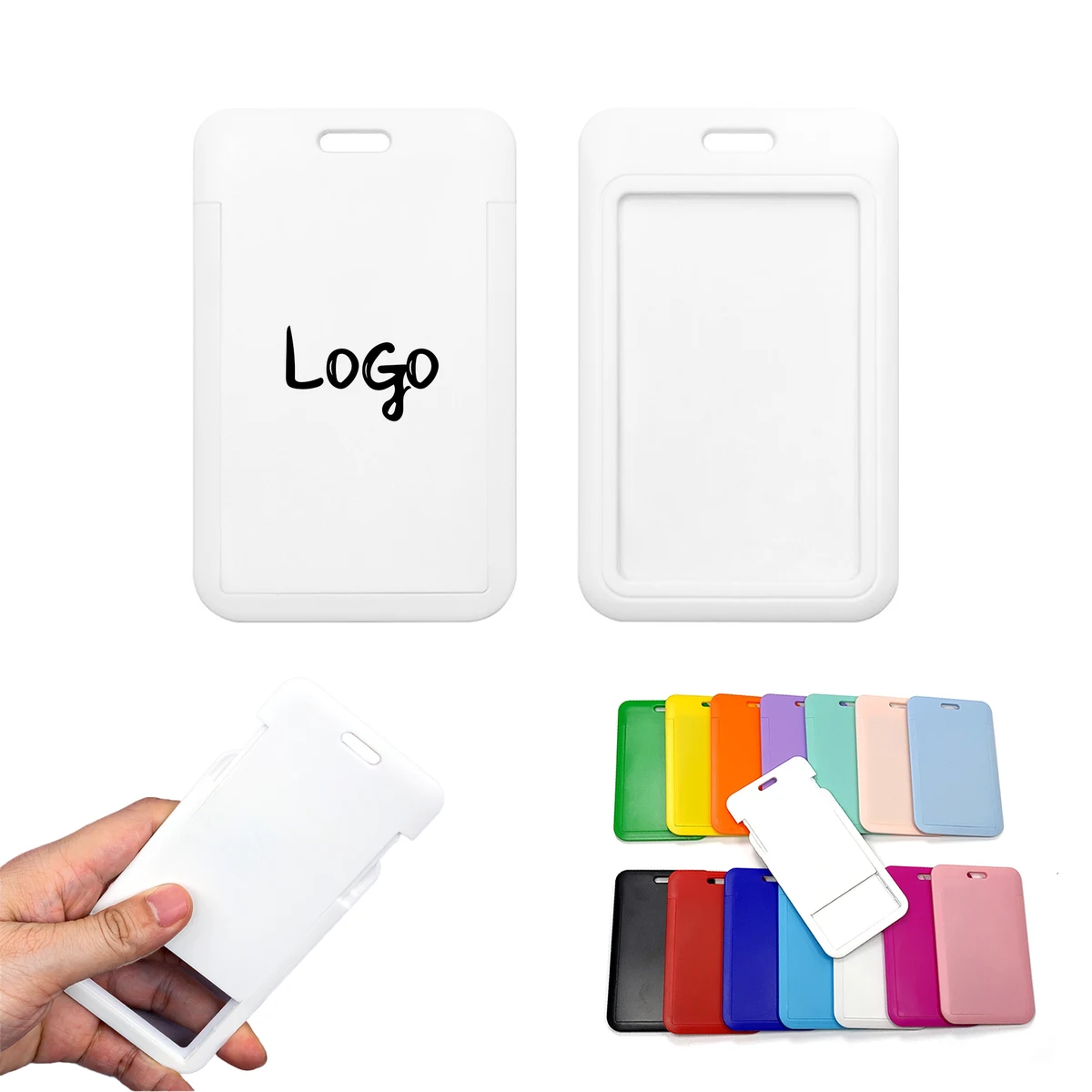 Sliding Id Badge Plastic Holder 1