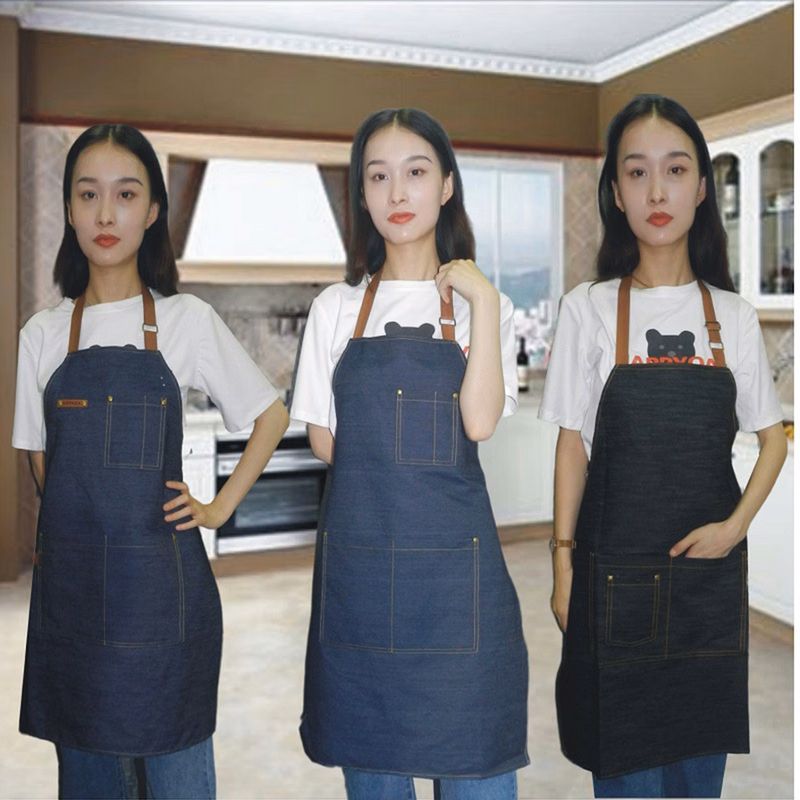 Kitchen Bibbed Denim Apron