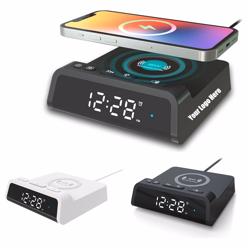 15W Wireless Charger Alarm Clock