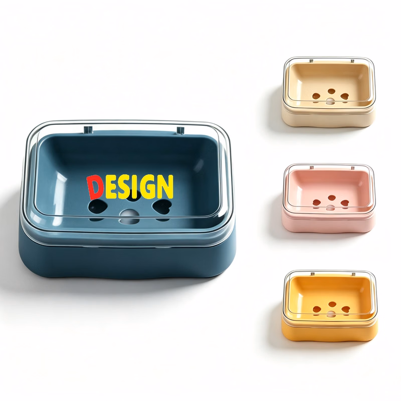 Multi-Functional Leakproof Soap Container with Clear Lid