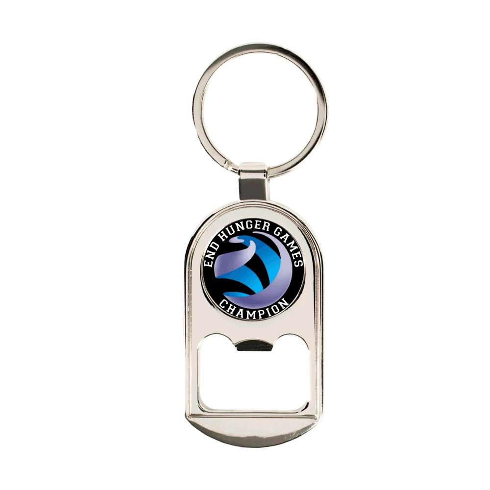 Vibraprint® Premium Bright Silver Bottle Opener Key Tag 1