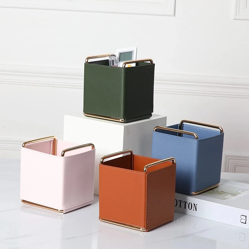 Leather multifunctional storage box 1