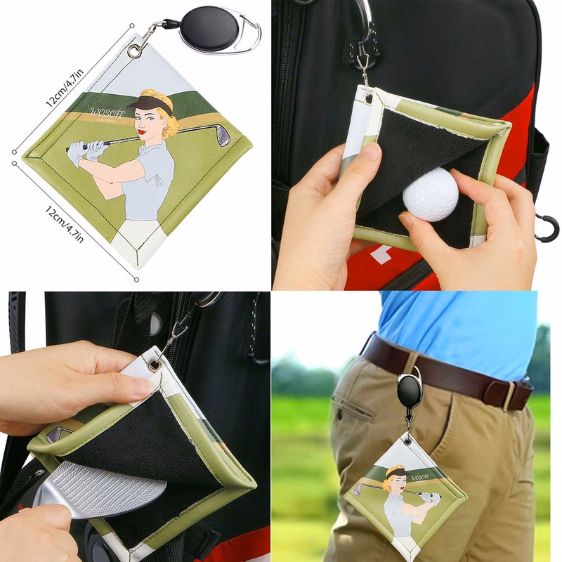 Full Color Golf Ball Cleaning Towel