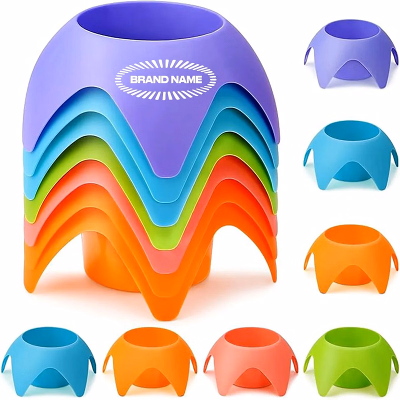 Promotional Stackable Beach Vacation Cup Holders Gear