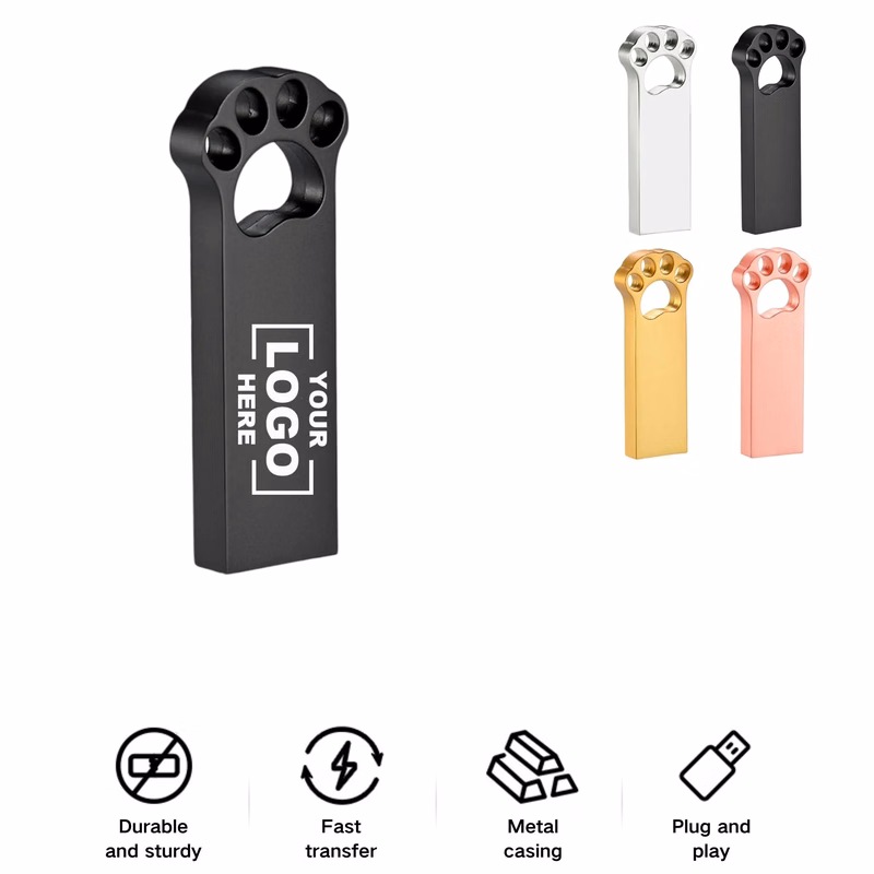 Portable Metal Cat Claw Shaped USB Flash Drive