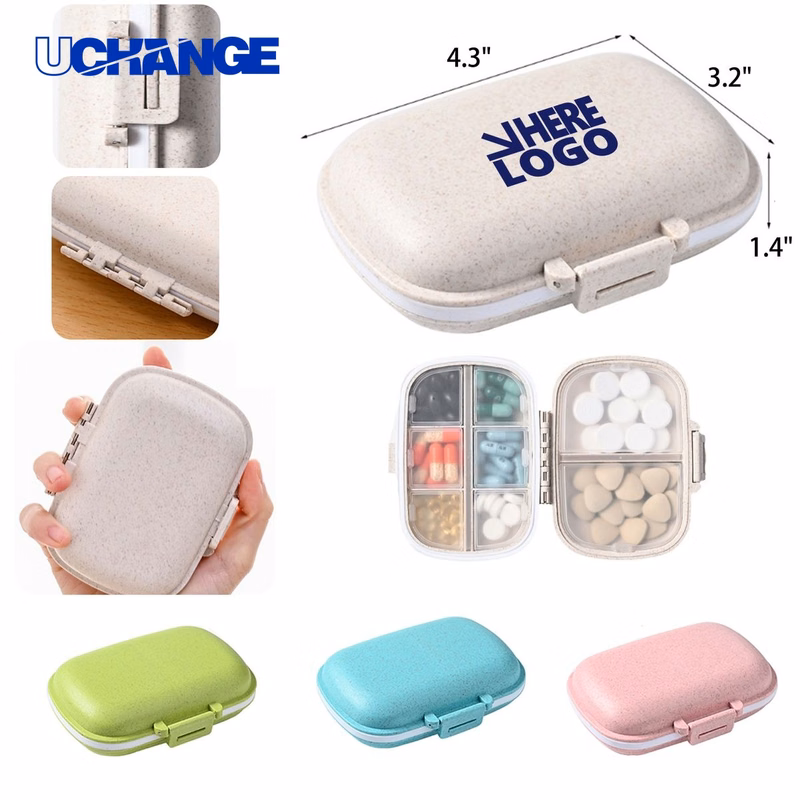 Health Secure 8-Cell Portable Sealed Medicine Box Organizer