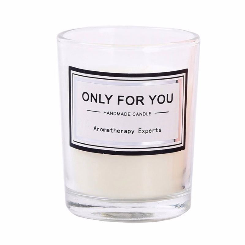 Natural Soy Wax Candle In Glass Jar