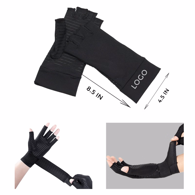 Sensitive Copper Fiber Fingerless Gloves