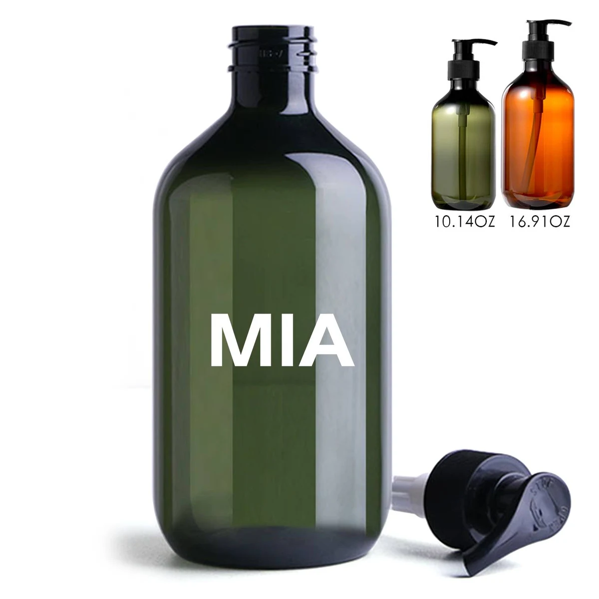 10oz-17oz Plastic press shampoo or hand sanitizer bottles 1