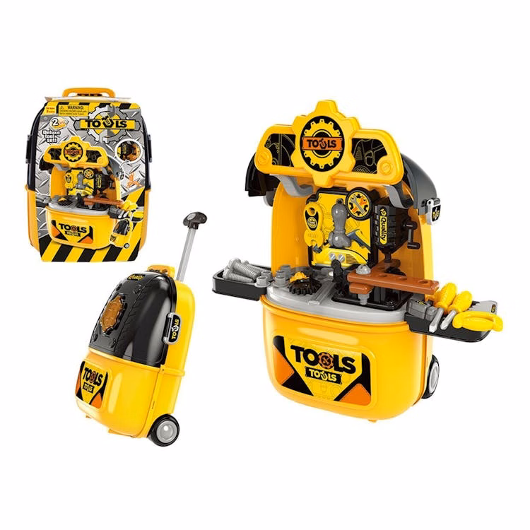 Kids' Tool Workshop Bench on Wheels - Batteries Required