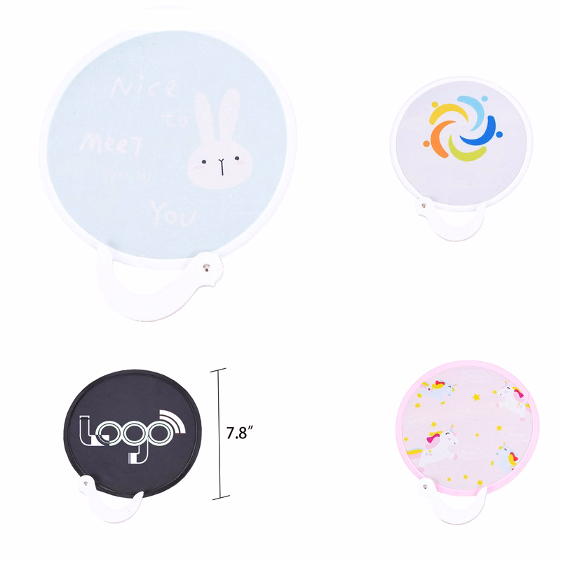 Portable Shrink Folding Cloth Round Fan