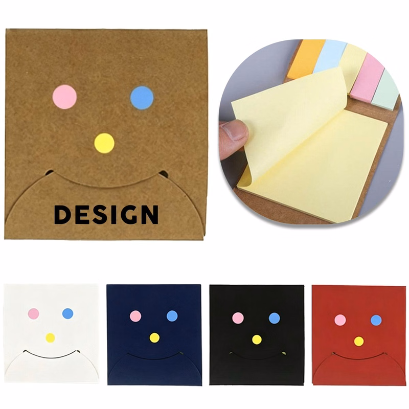 3 by 3 Inch Kraft Paper Sticky Notes Combination Pack