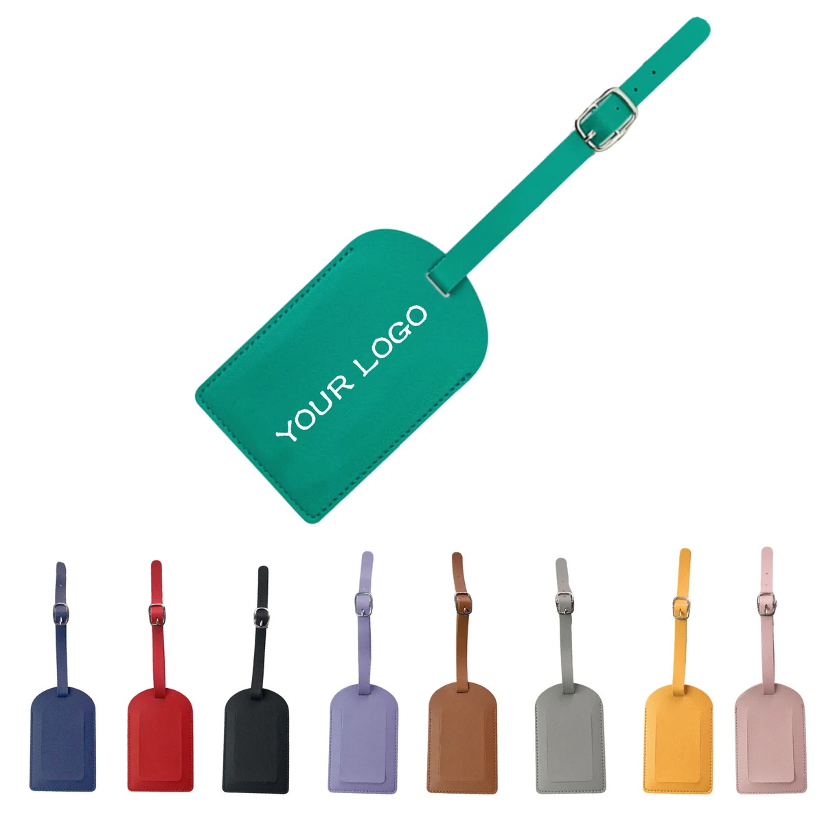 MOQ 20 PCS Custom PU Leather Luggage Tag 1