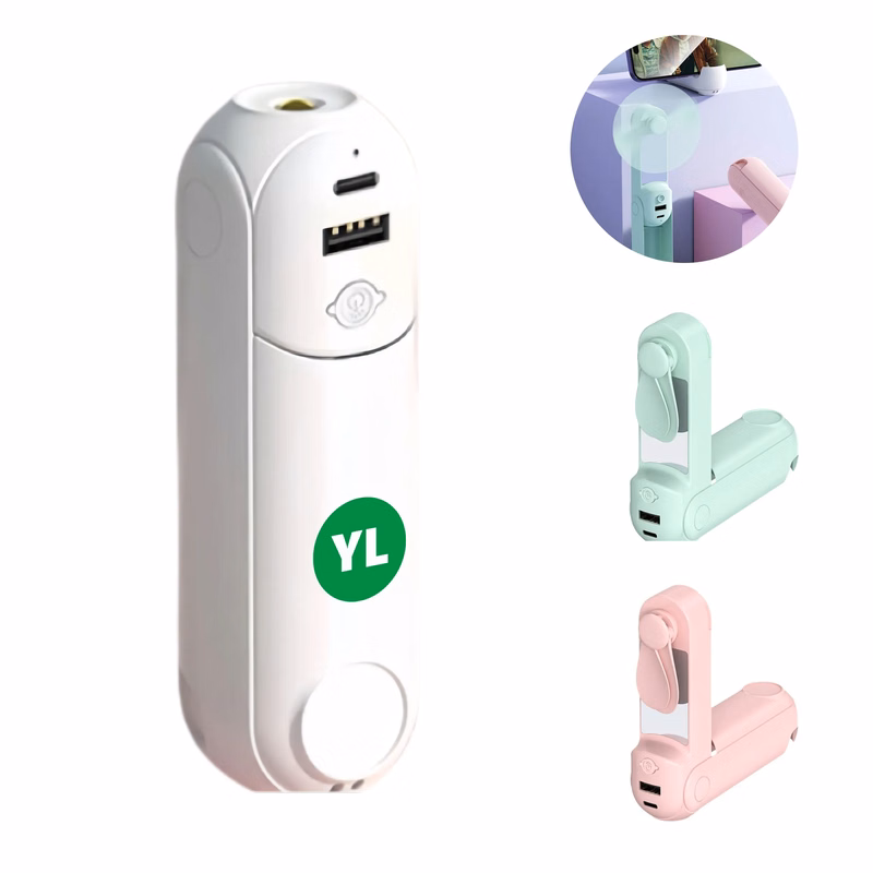 Mini fan night light & charger