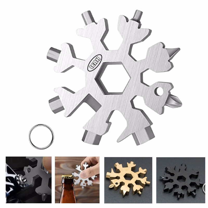 Snow-Flake Multi-Tool ,Stainless Steel Snow Multitool