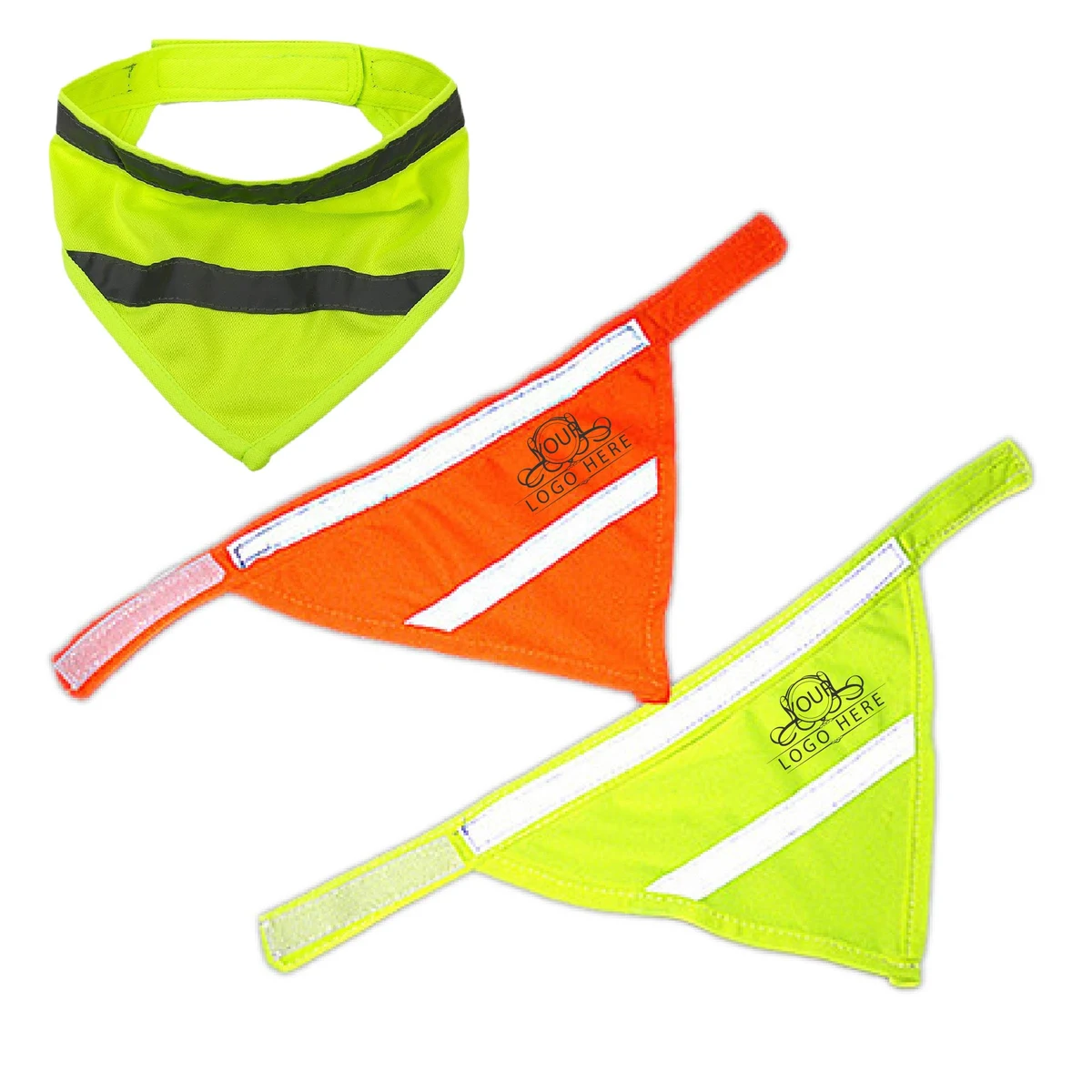 Pet Triangle Towel Reflective Safety Bandana 1