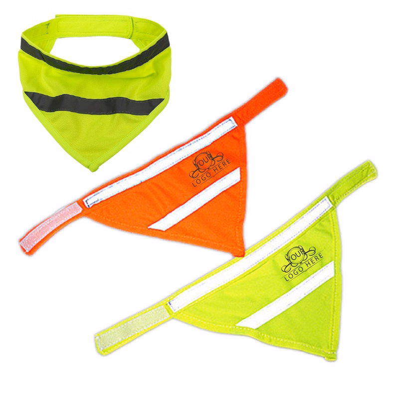 Pet Triangle Towel Reflective Safety Bandana