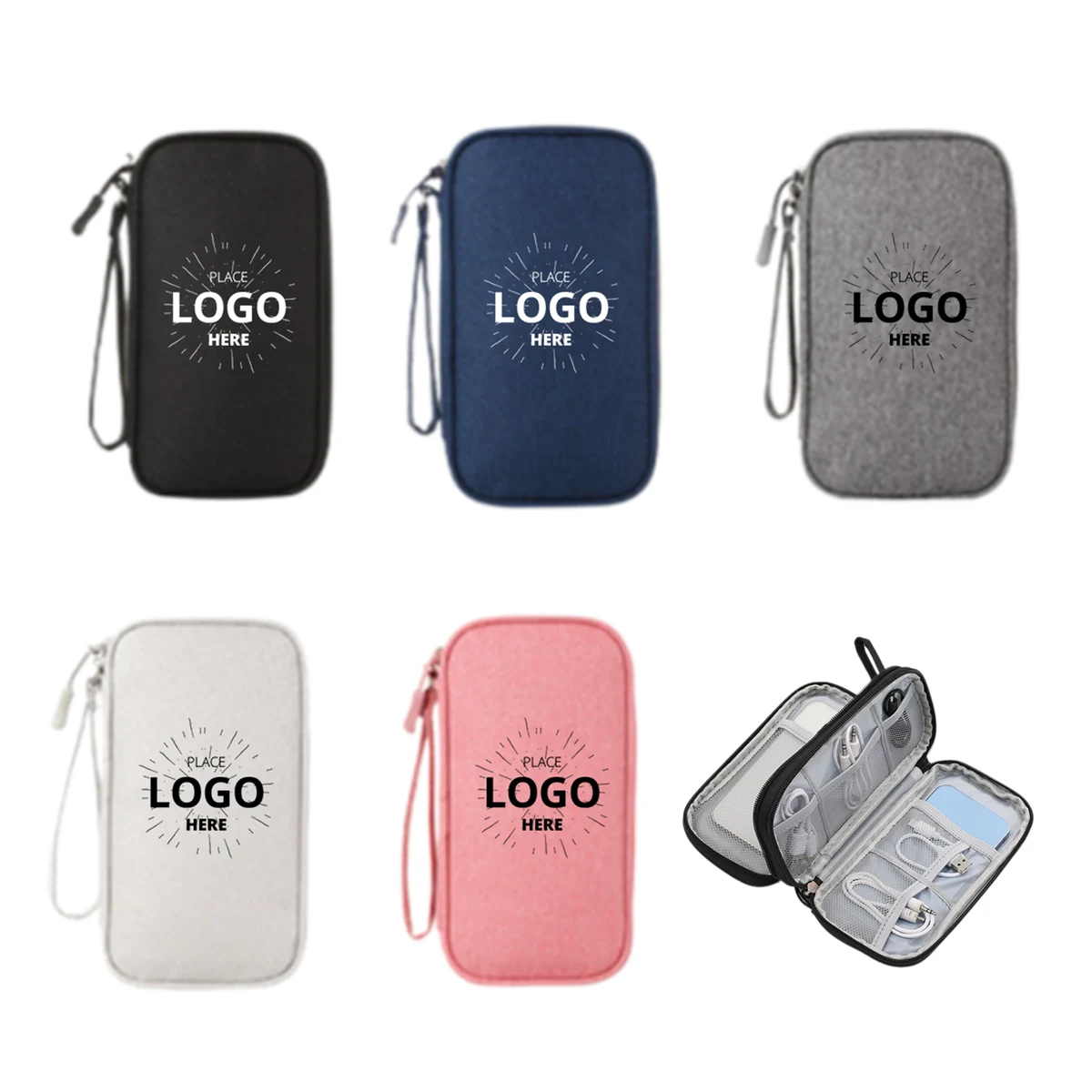 Double Layer Cable Organizer Bag 1