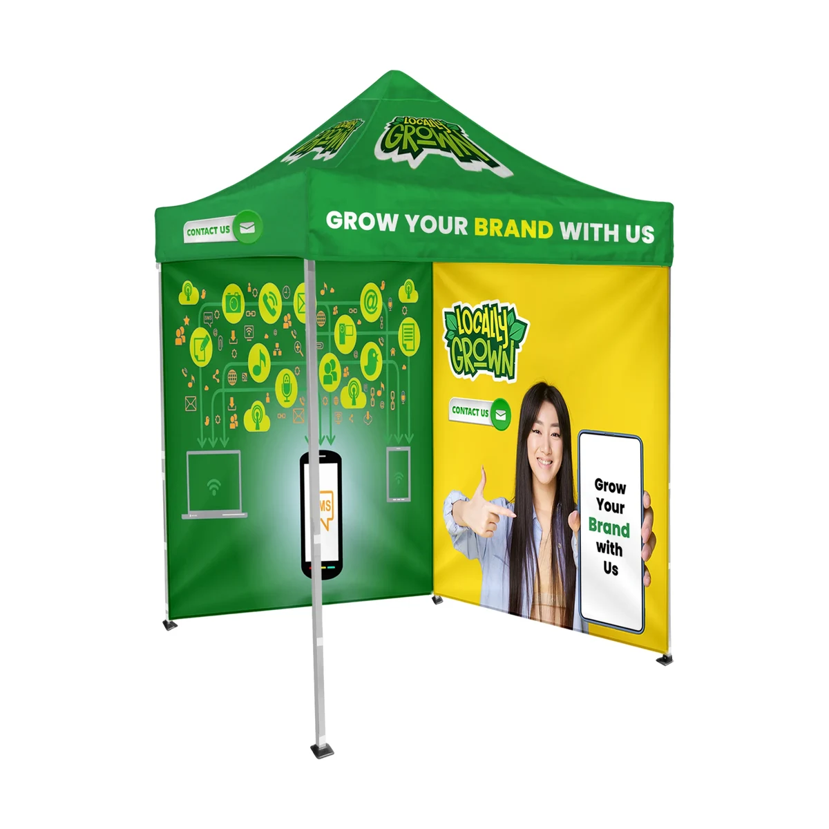 6'x6' Tent Canopy with frame and two full wall 1