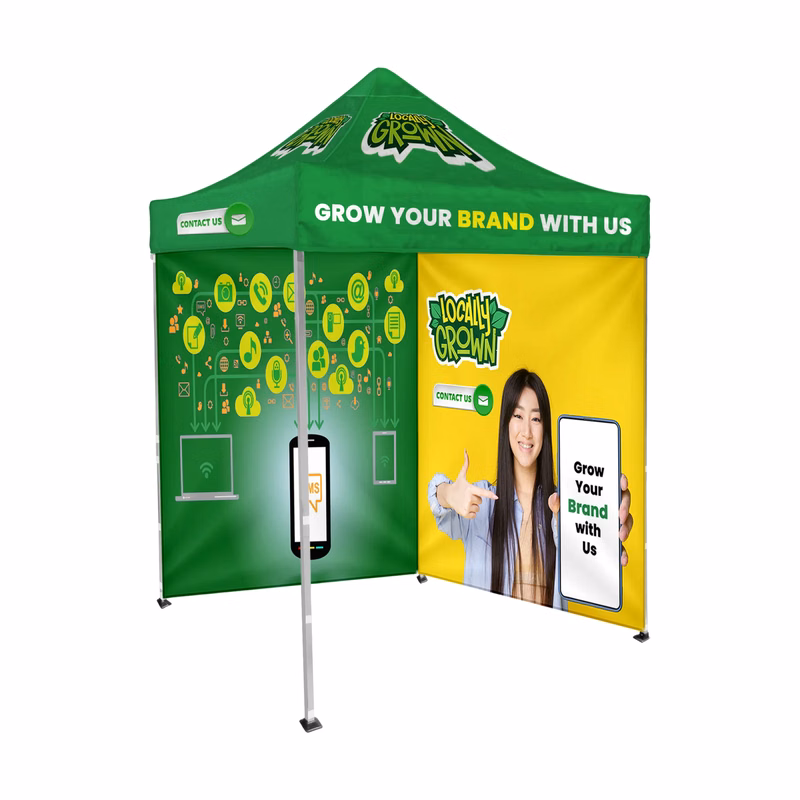 6'x6' Tent Canopy with frame and two full wall