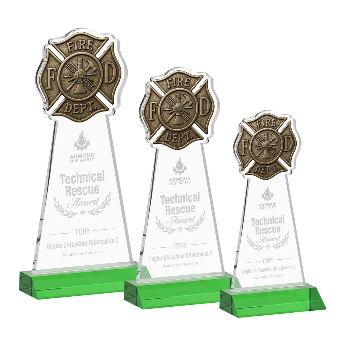 Fire Dept Award - Green 1