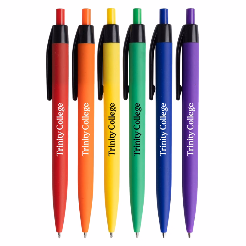Union Printed - Satin Soft Touch Click Stick Pen