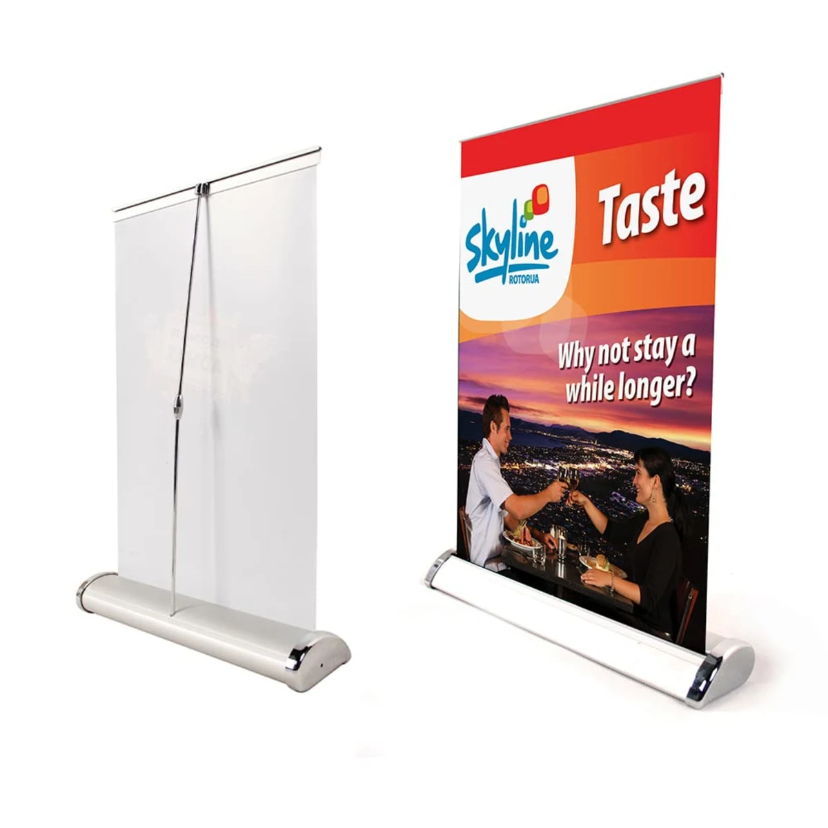 A3 Tabletop Retractable Banner Stand with Vinyl Graphic 1