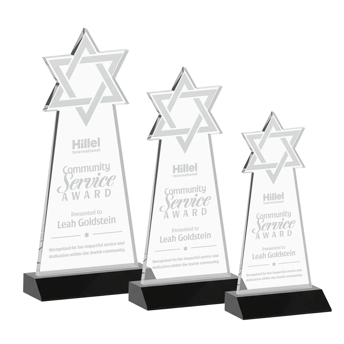 Star of David Award - Black 1