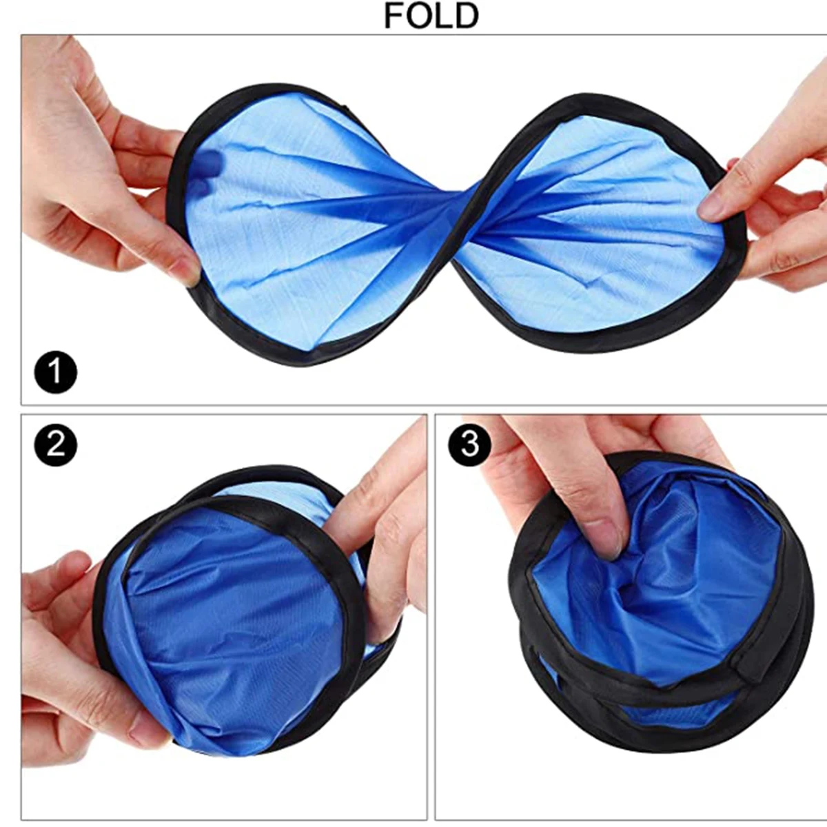 Round Foldable Polyester Fan 1