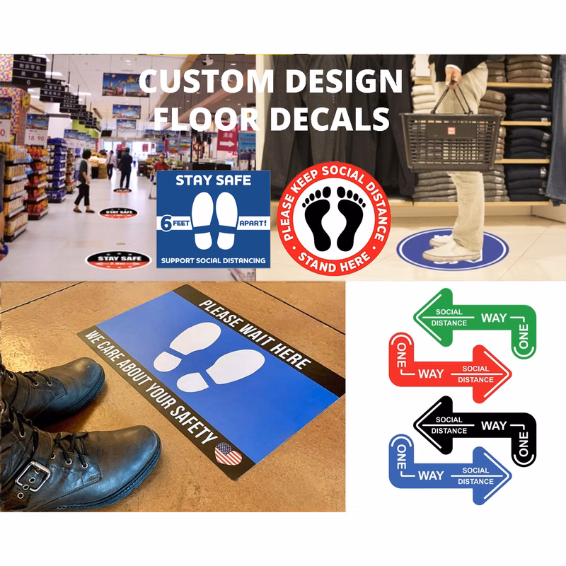 SafeStep Distancing Floor Decals